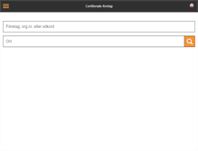 Tablet Screenshot of certifiering.nu